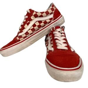 VANS Old Skool Checkerboard Skate‎ Shoes Mens 5 Womens 6.5 Skateboarding Classic